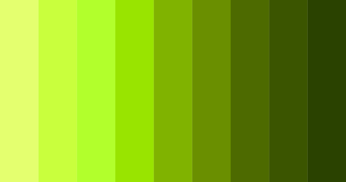 Download shades of green color palette PNG image (landscape)