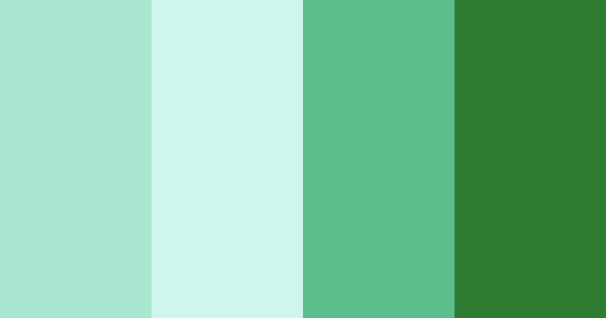 Download emerald oasis color palette PNG image (landscape)