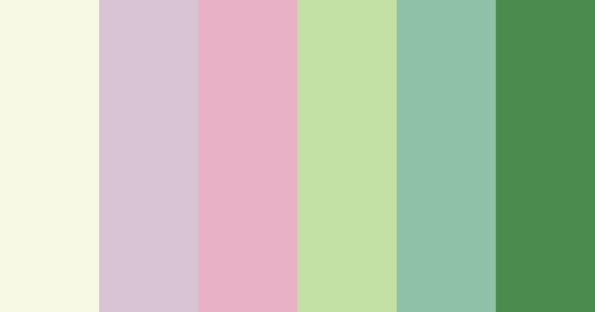 Download shades of green and pink color palette PNG image (landscape)