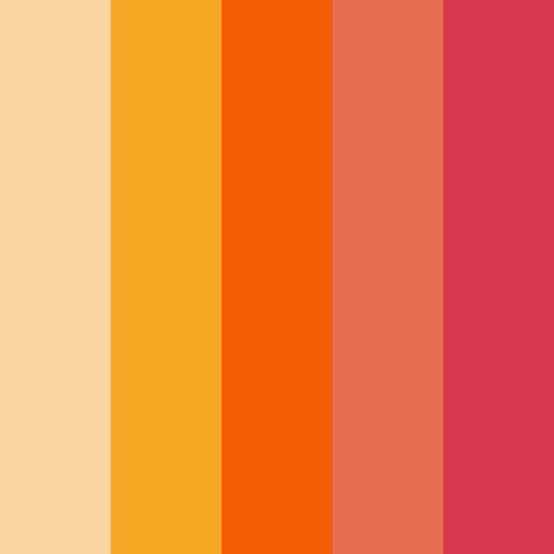 Download autumn ember glow color palette PNG image (square)