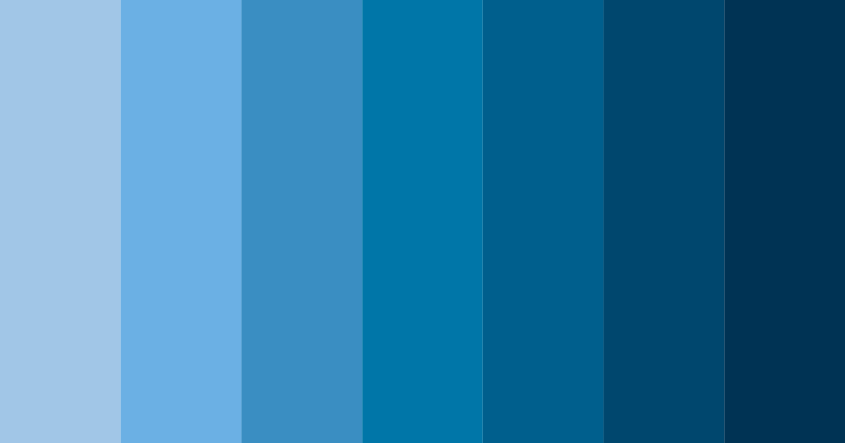 Download cunning azure color palette PNG image (landscape)