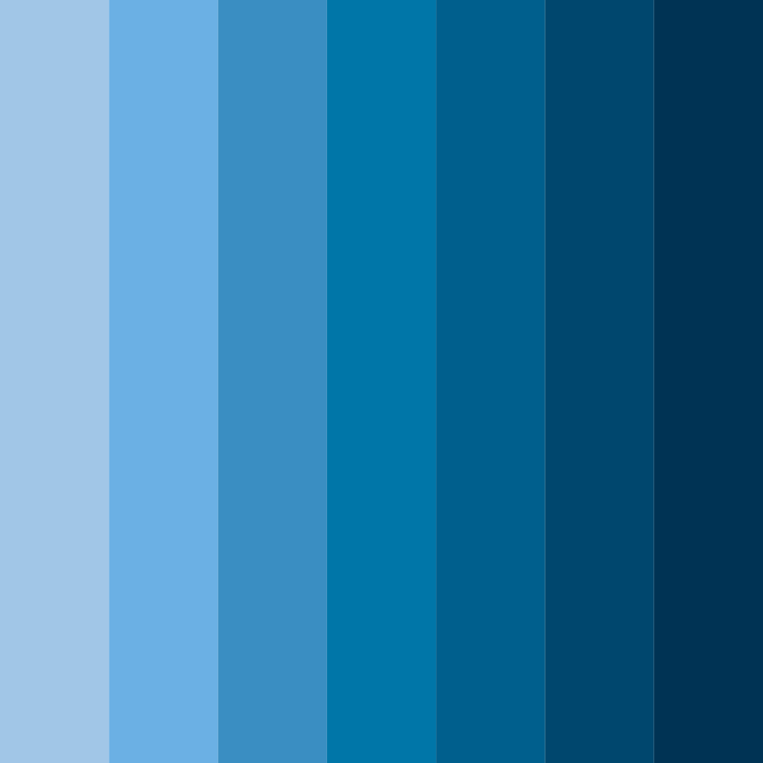 Download cunning azure color palette PNG image (square)