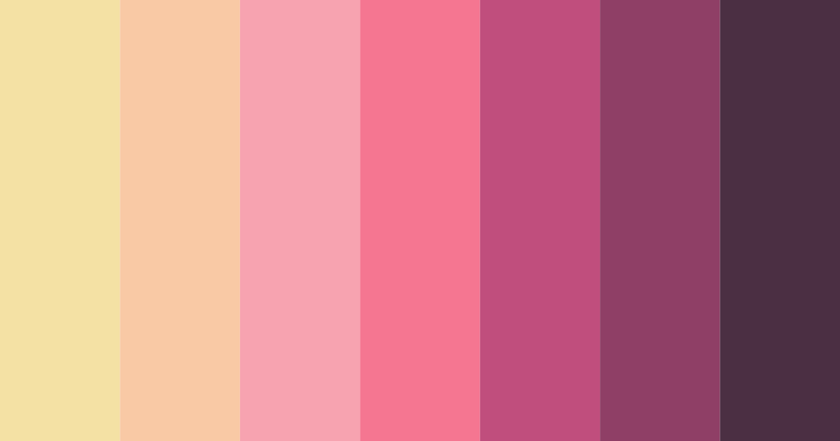 Download automated blossoms color palette PNG image (landscape)