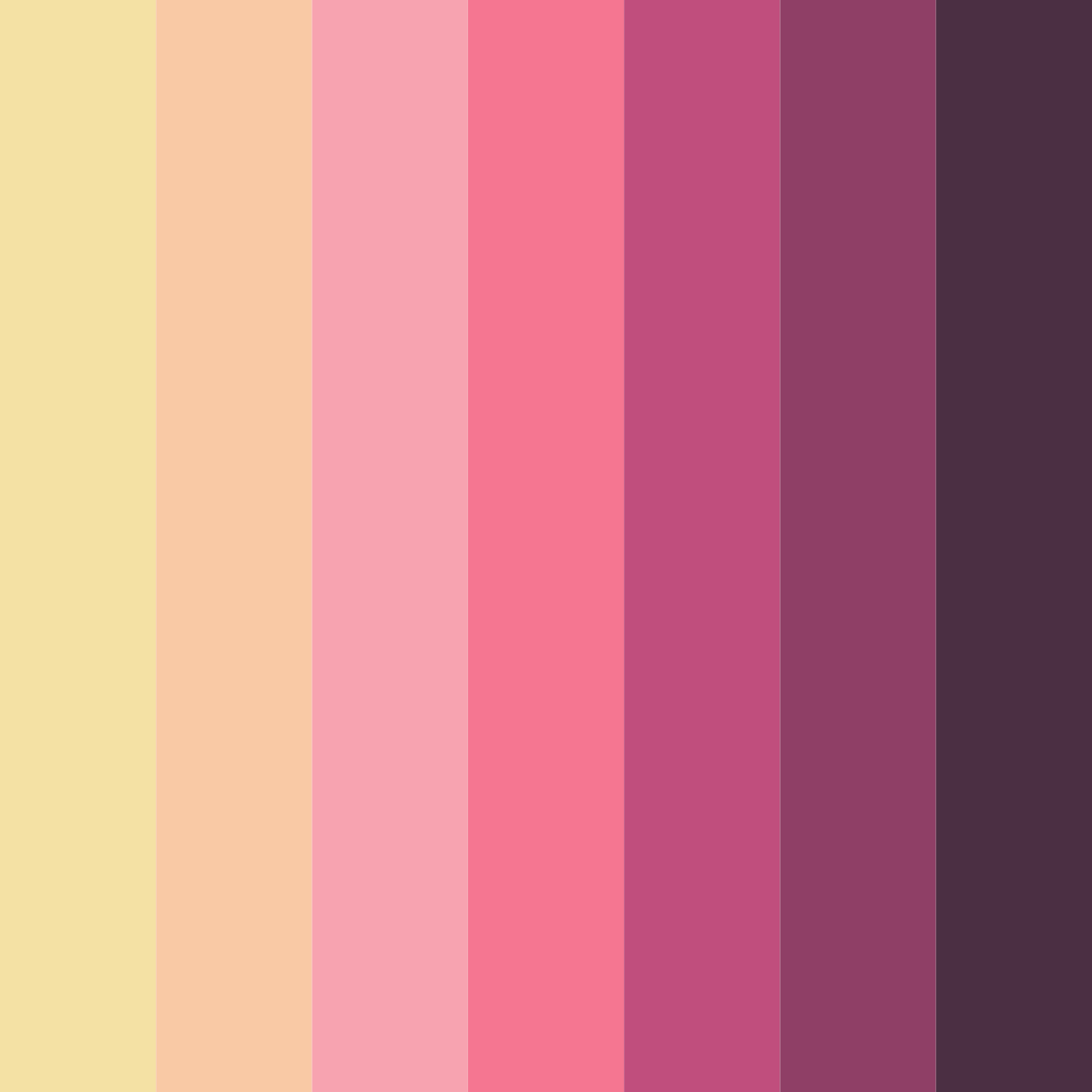 Download automated blossoms color palette PNG image (square)