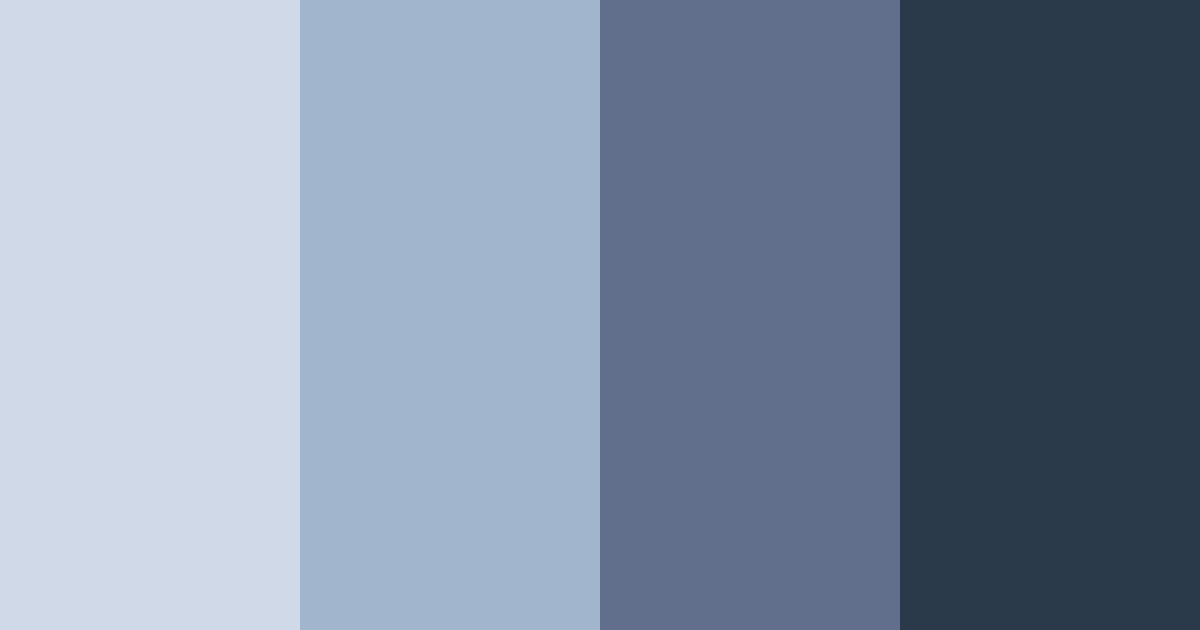 Download shades of blue gray color palette PNG image (landscape)