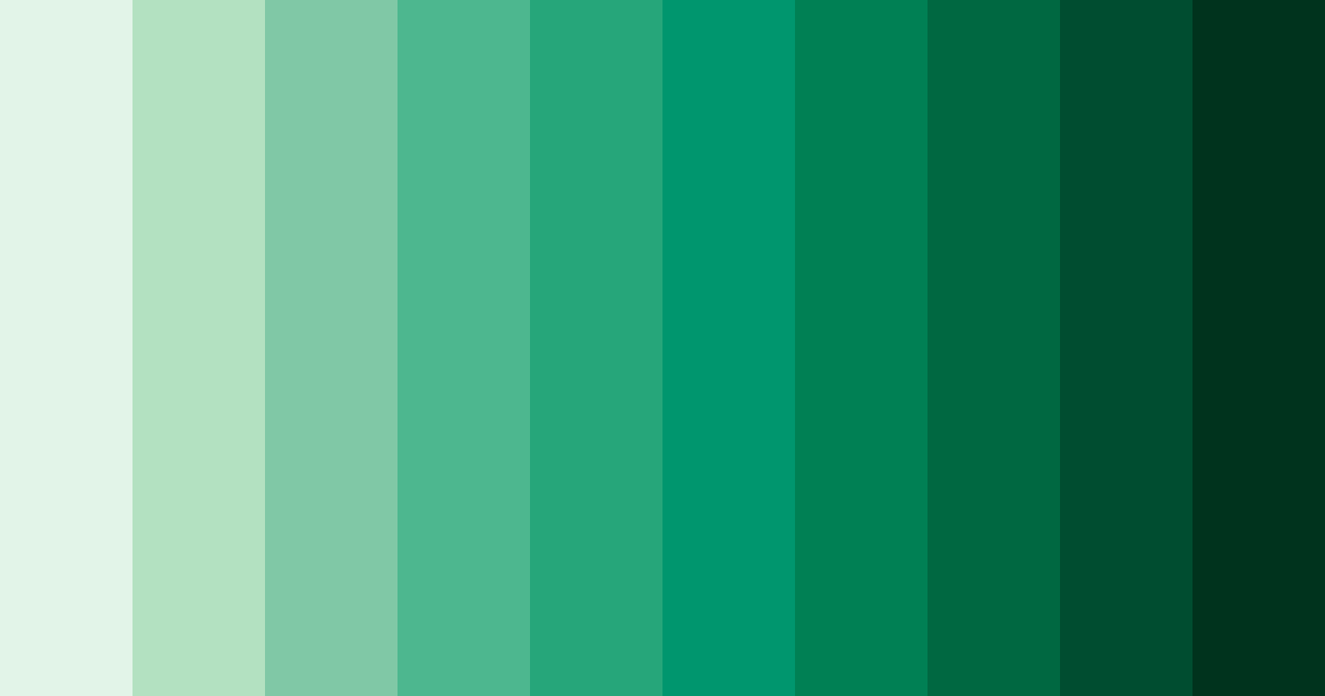 Download emerald whisper color palette PNG image (landscape)