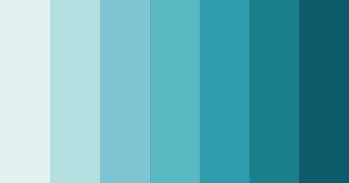 Download azure blossoms color palette PNG image (landscape)