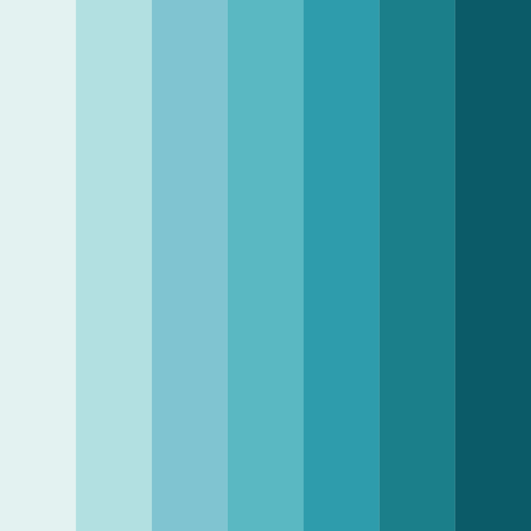 Download azure blossoms color palette PNG image (square)