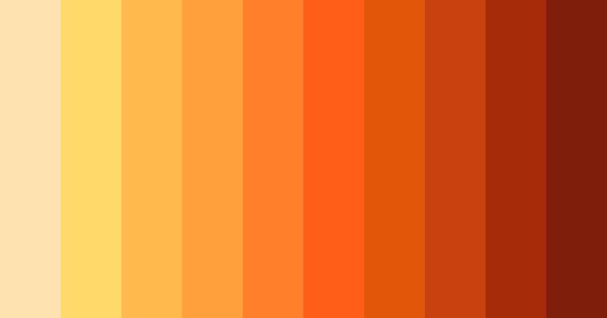 Download sunny citrus bliss color palette PNG image (landscape)