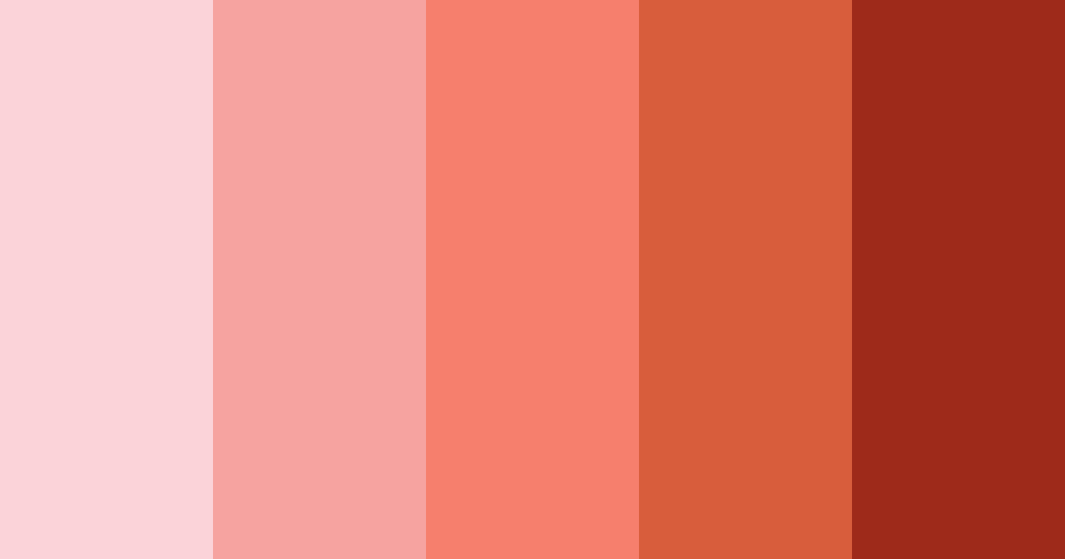 Download soft red color palette PNG image (landscape)