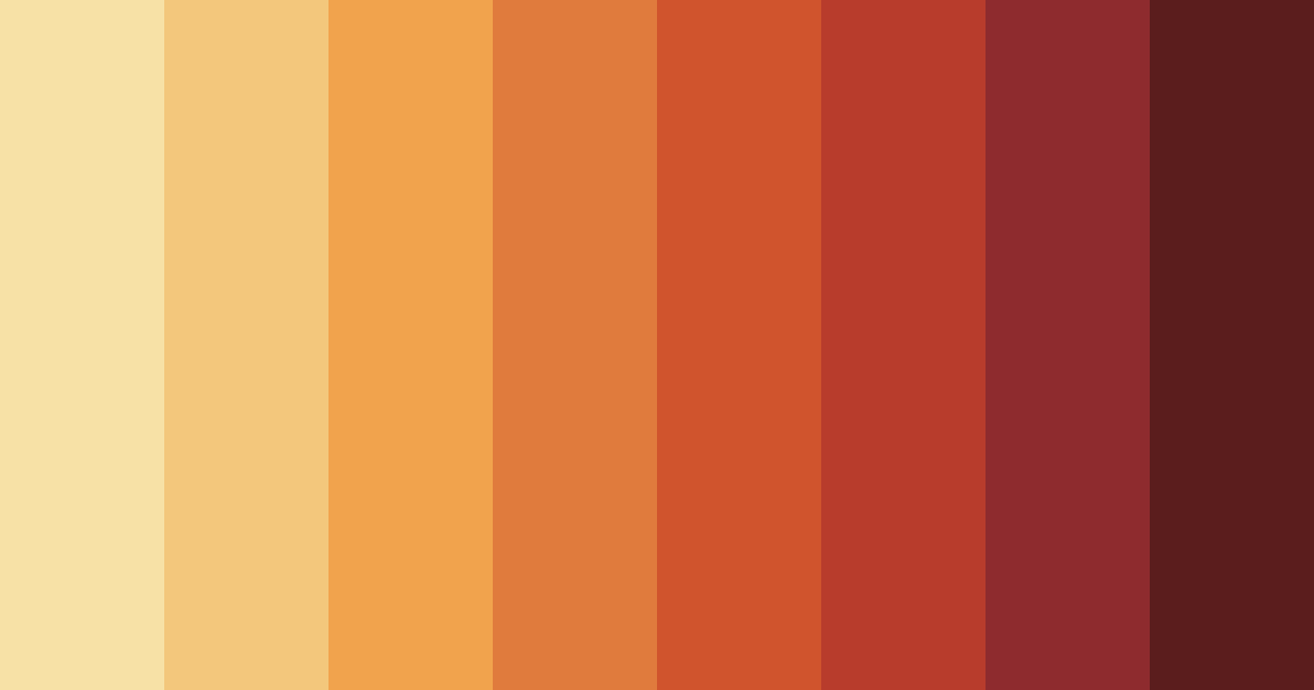 Download autumn's ember color palette PNG image (landscape)