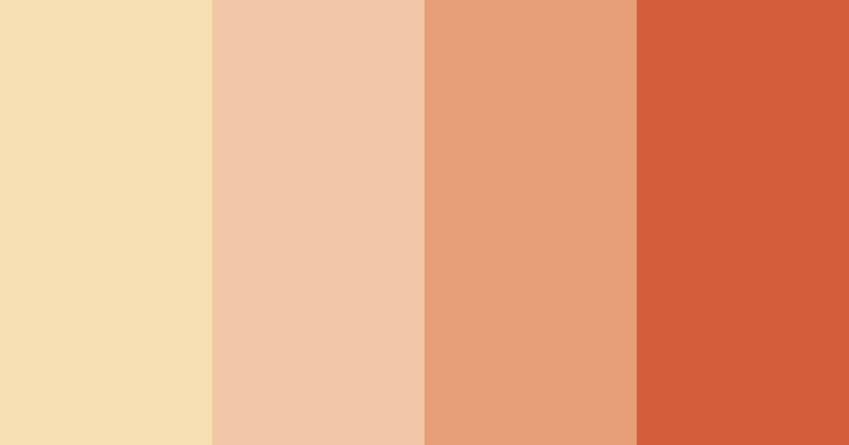 Download peach sunset color palette PNG image (landscape)