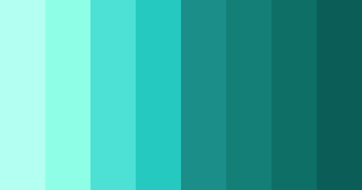 Download aqua oasis color palette PNG image (landscape)