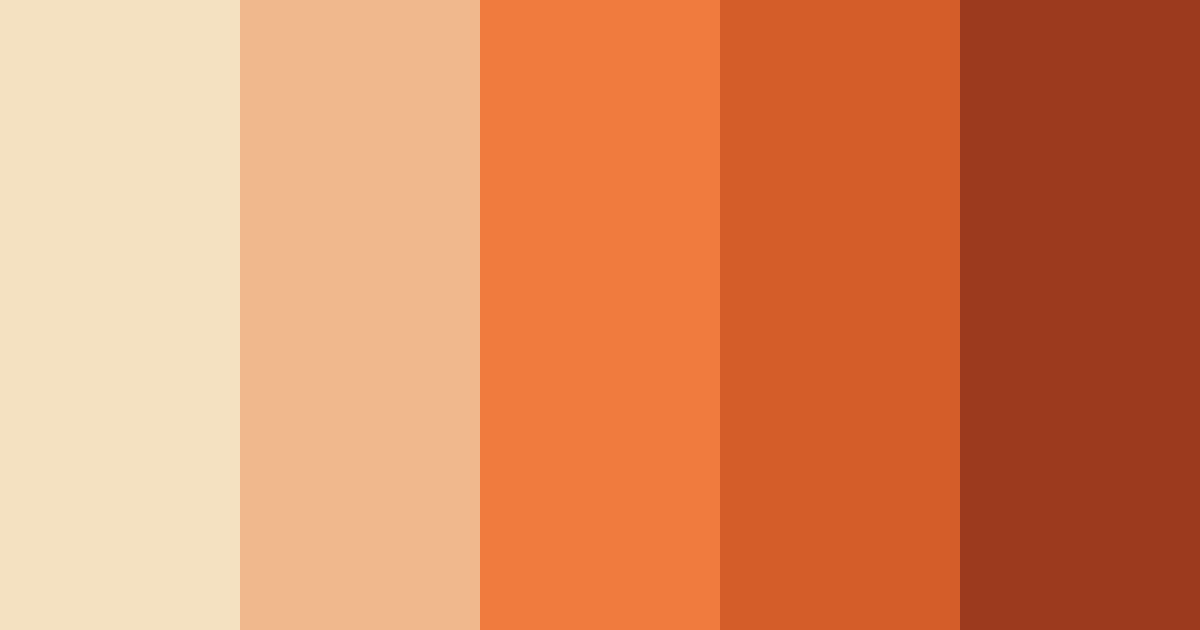 Download orange sunset color palette PNG image (landscape)