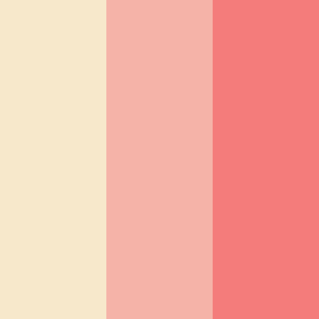 Download blushing sunrise color palette PNG image (square)