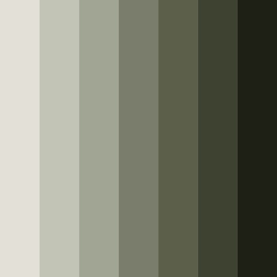 Download deep green color palette PNG image (square)