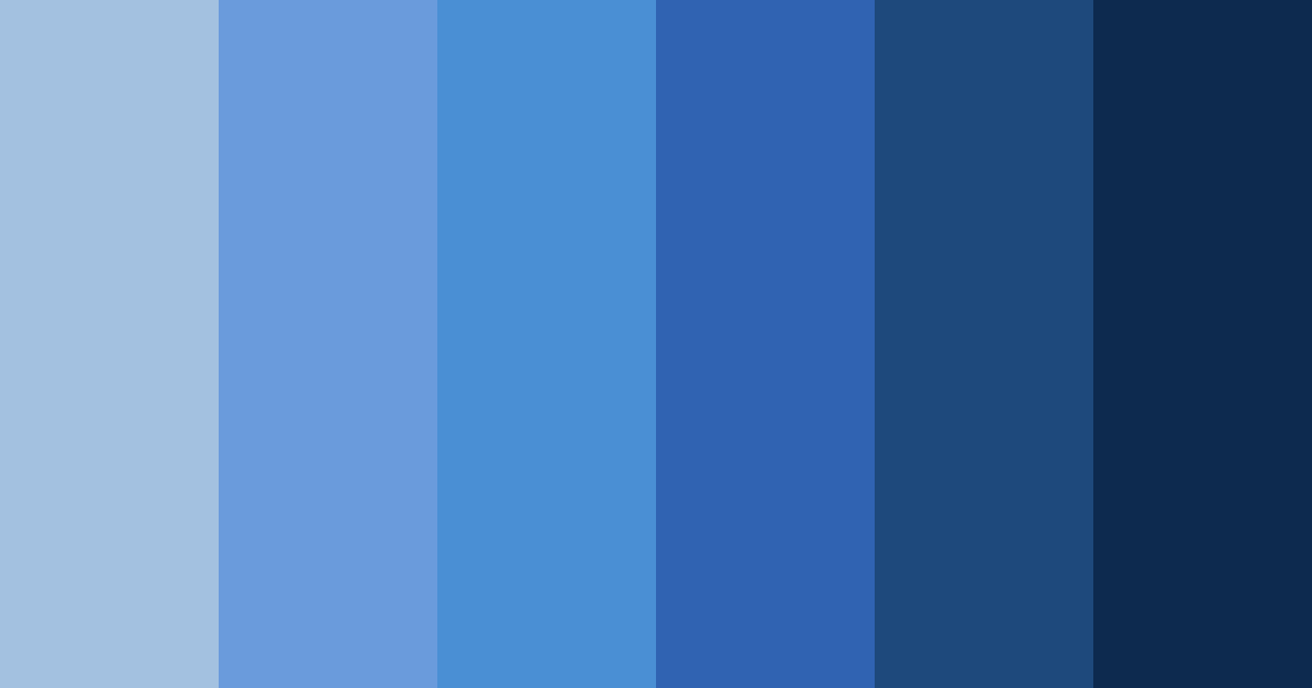 Download deep blue business color palette PNG image (landscape)