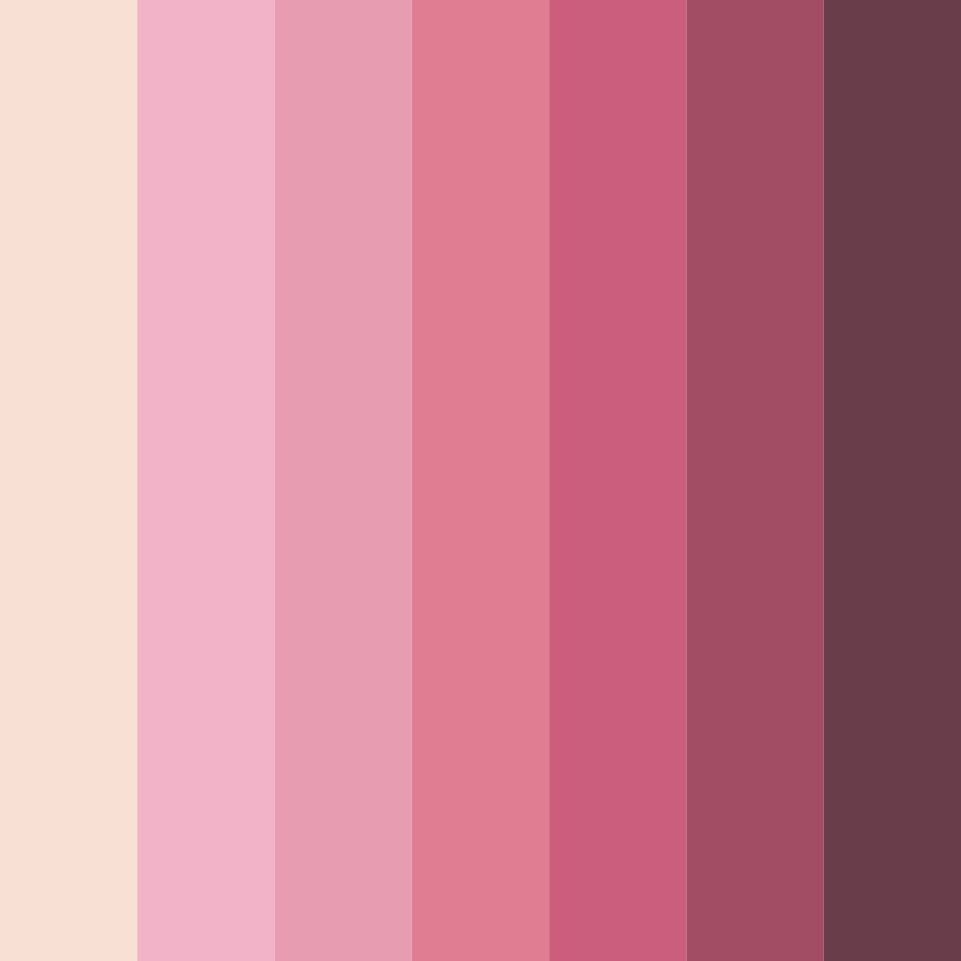 Download pink cake color palette PNG image (square)