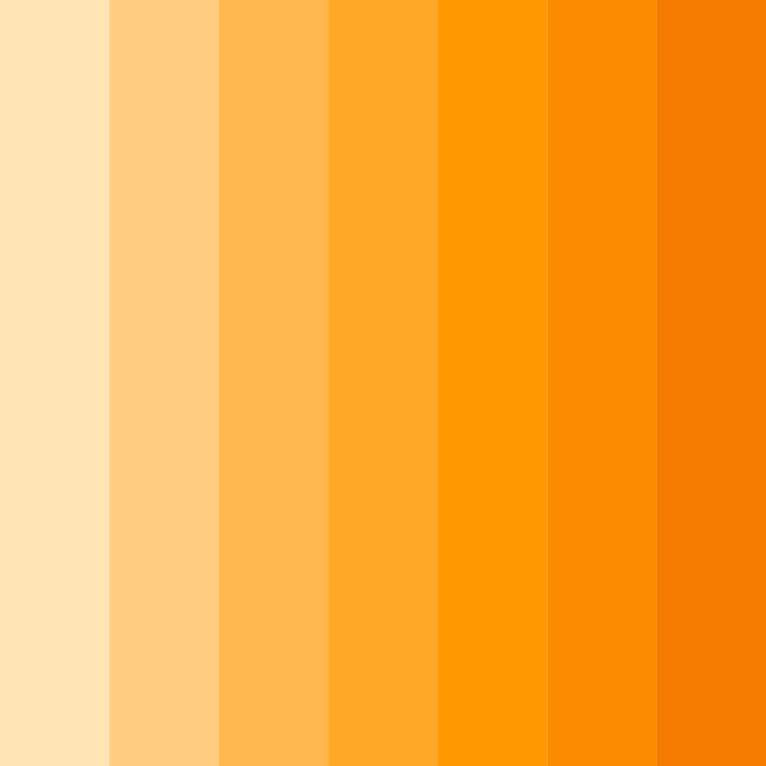 Download bright orange color palette PNG image (square)