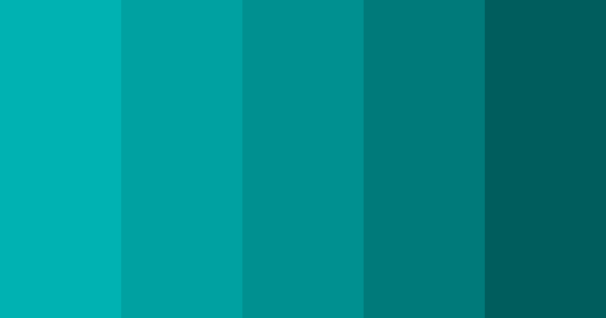 Download aqua serenity color palette PNG image (landscape)