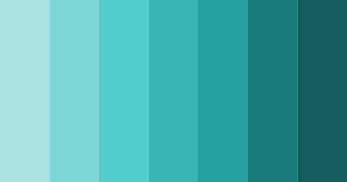 Download aqua serenity color palette PNG image (landscape)