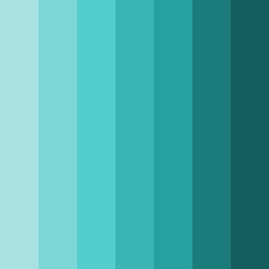 Download aqua serenity color palette PNG image (square)