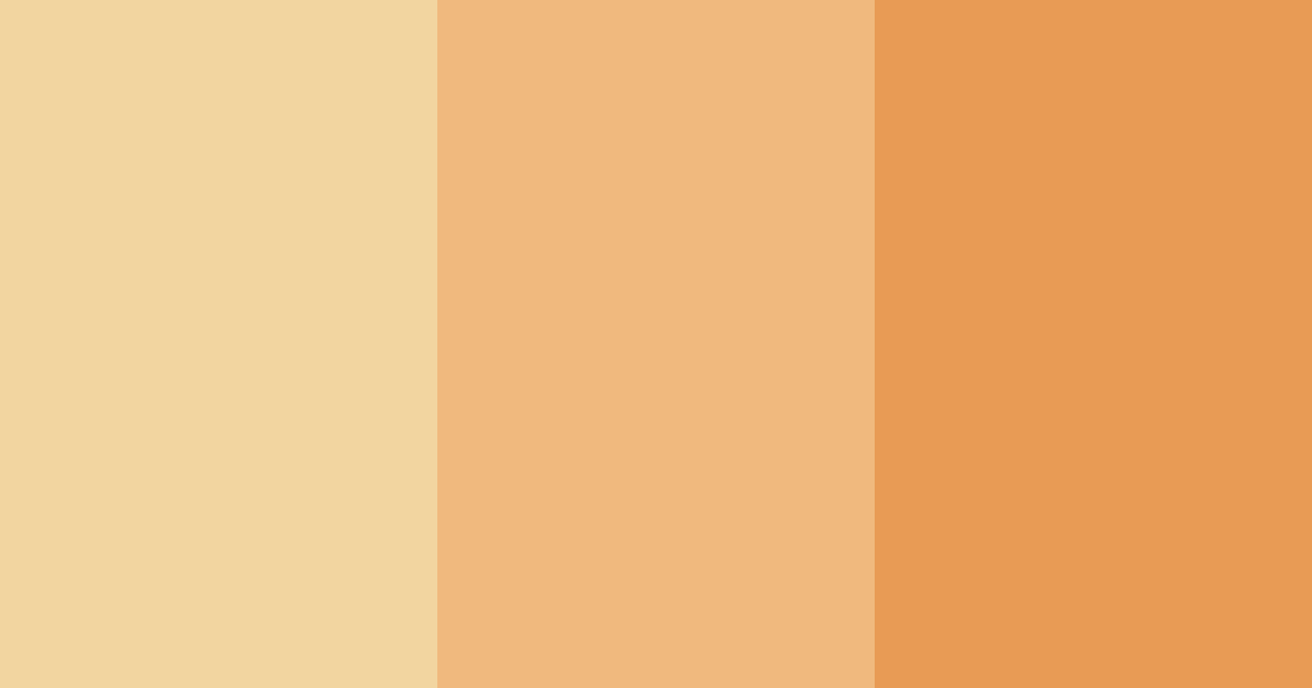 Download orange shades color palette PNG image (landscape)