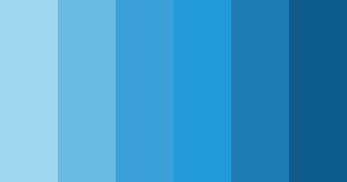 Download sky blue shades color palette PNG image (landscape)