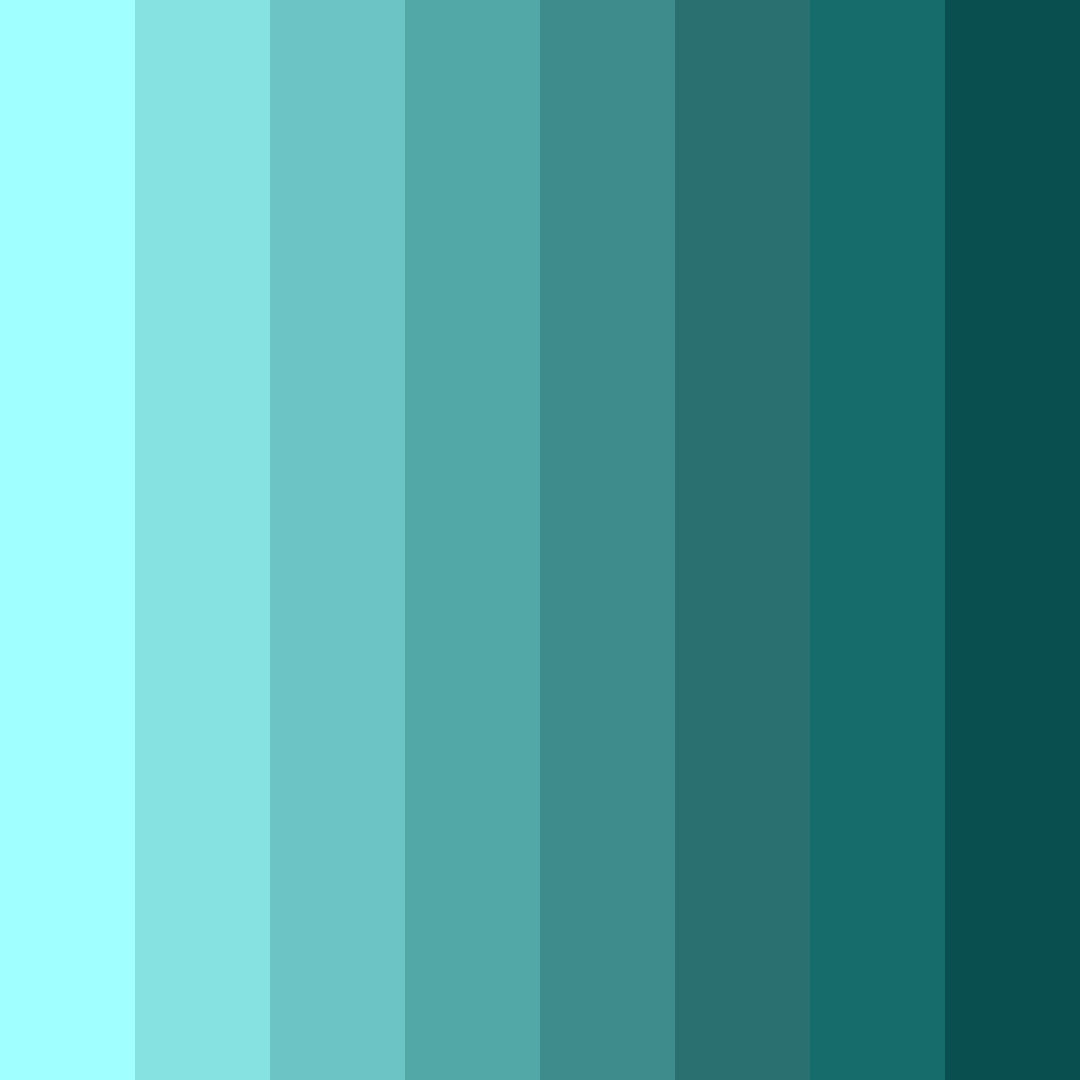 Download aqua serenity color palette PNG image (square)