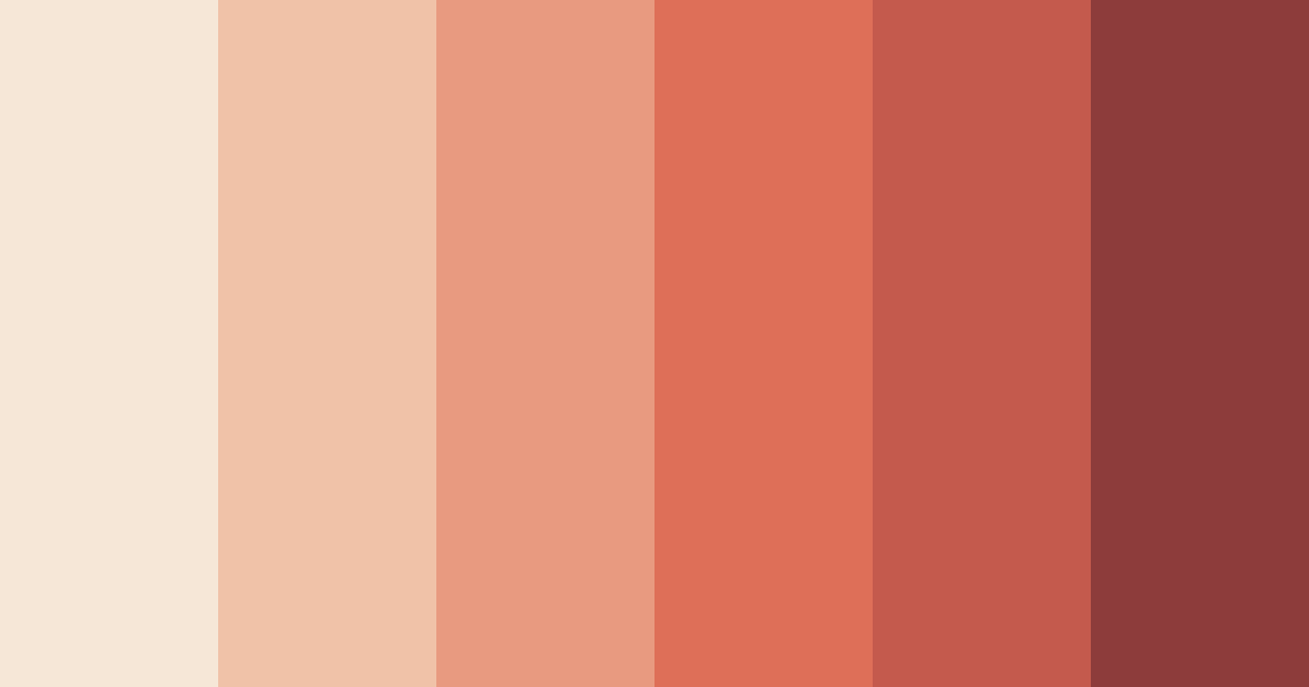 Download terracotta sunrise color palette PNG image (landscape)