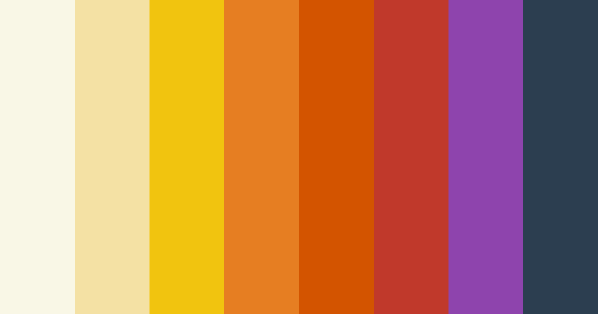 Download autumn harvest dreams color palette PNG image (landscape)