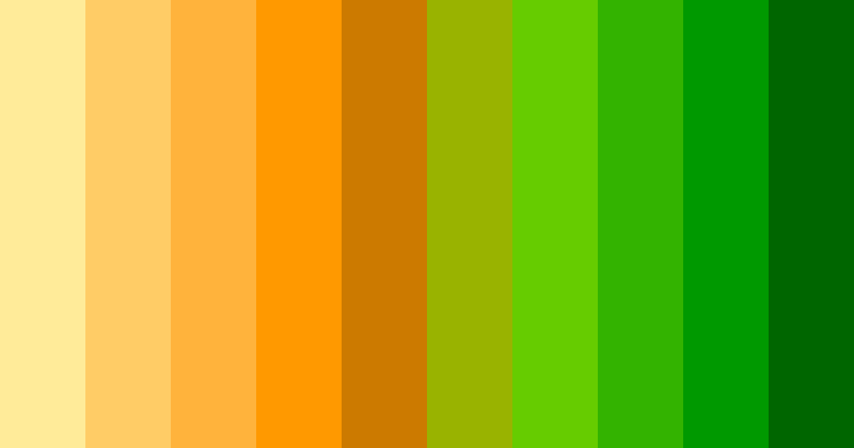 Download orange greenery color palette PNG image (landscape)