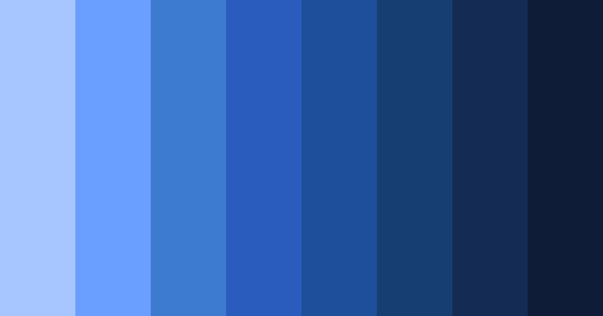 Download blue horizon color palette PNG image (landscape)