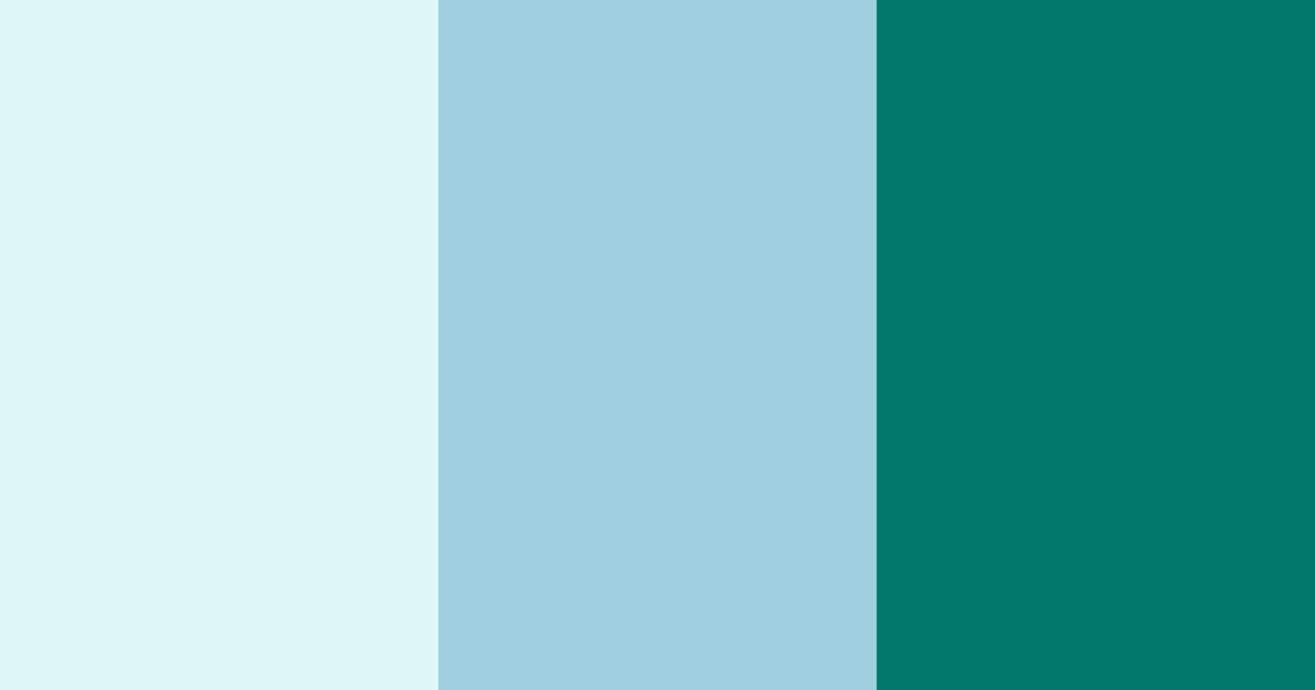 Download light teal color palette PNG image (landscape)