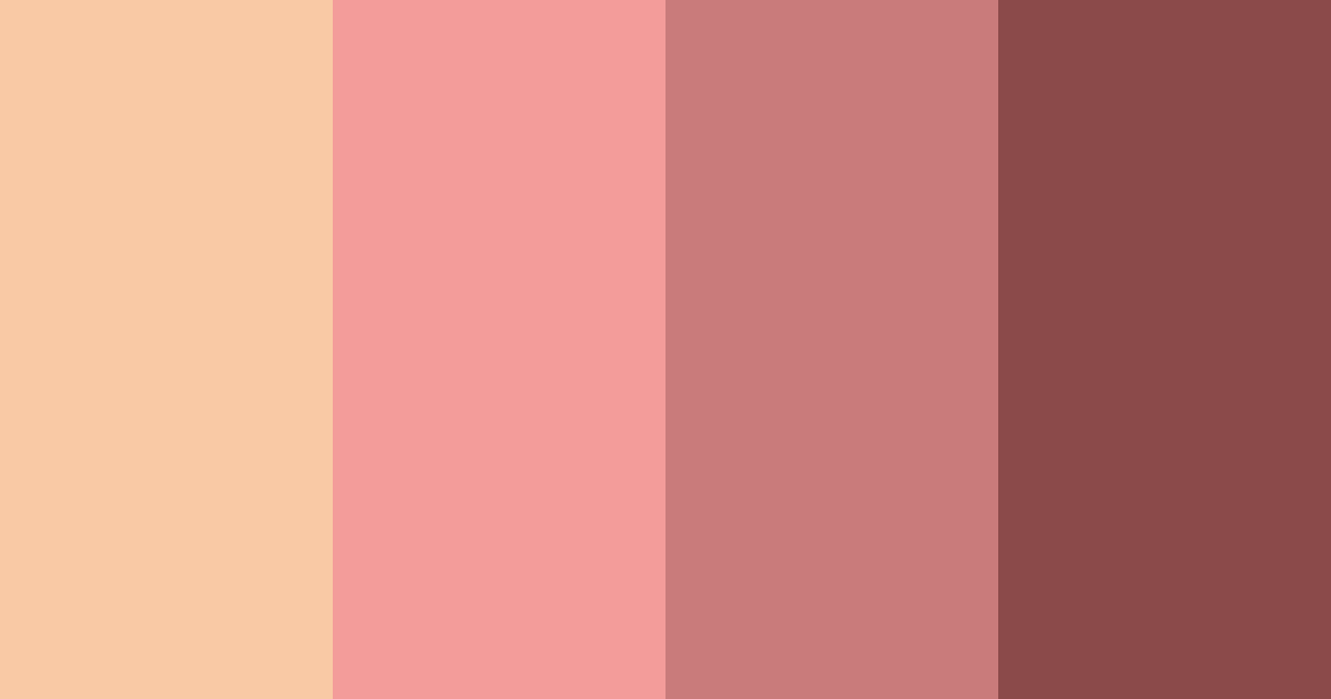 Download shades of pink color palette PNG image (landscape)