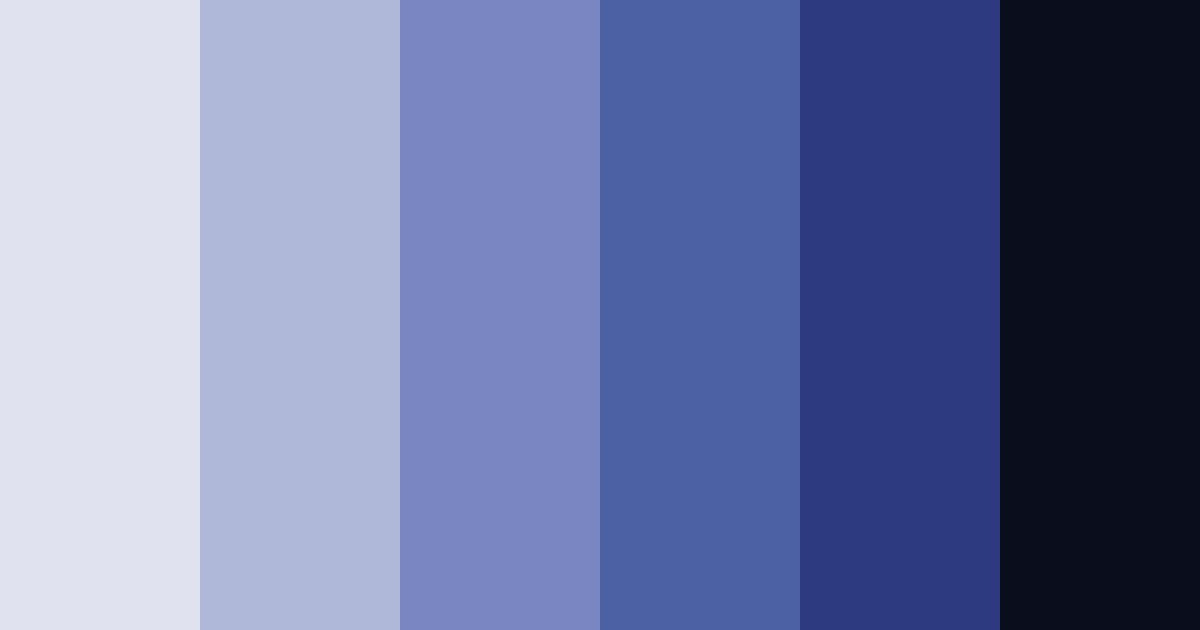 Download dark blue color palette PNG image (landscape)