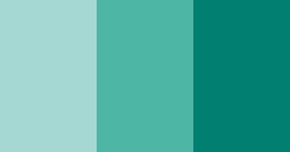 Download sea green serenity color palette PNG image (landscape)