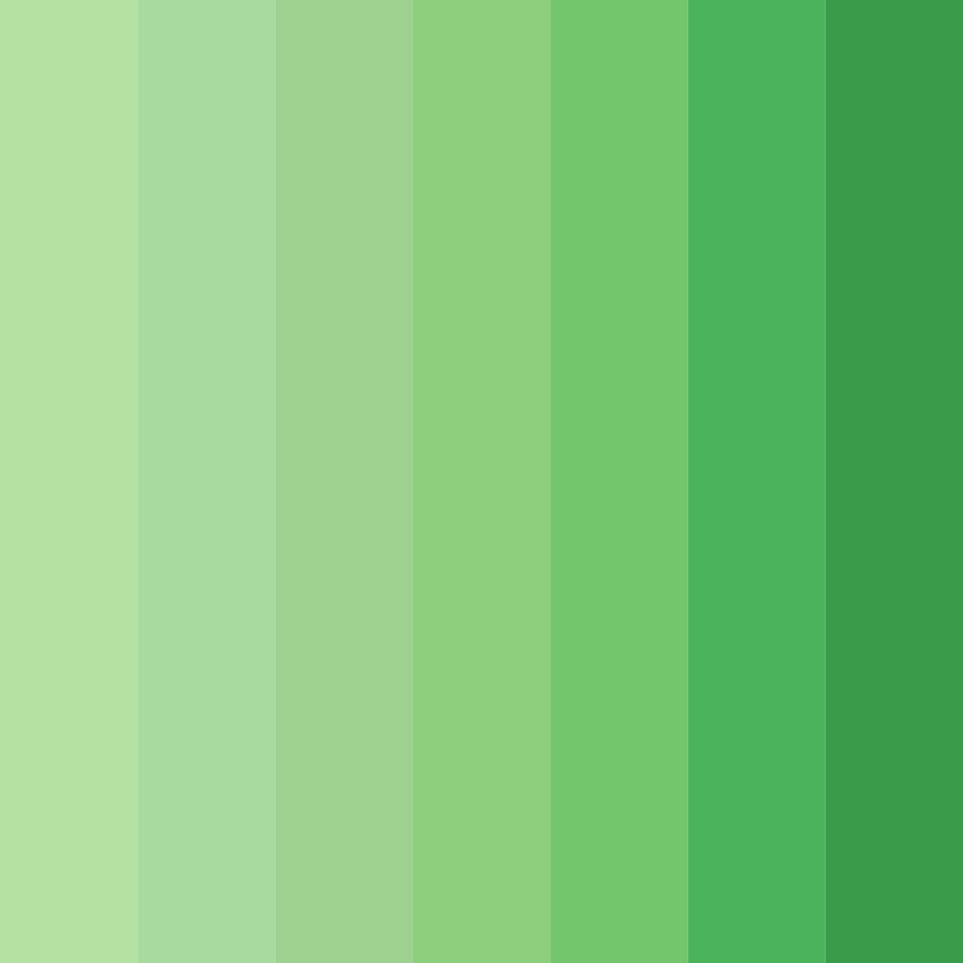 Download verdant whispers color palette PNG image (square)