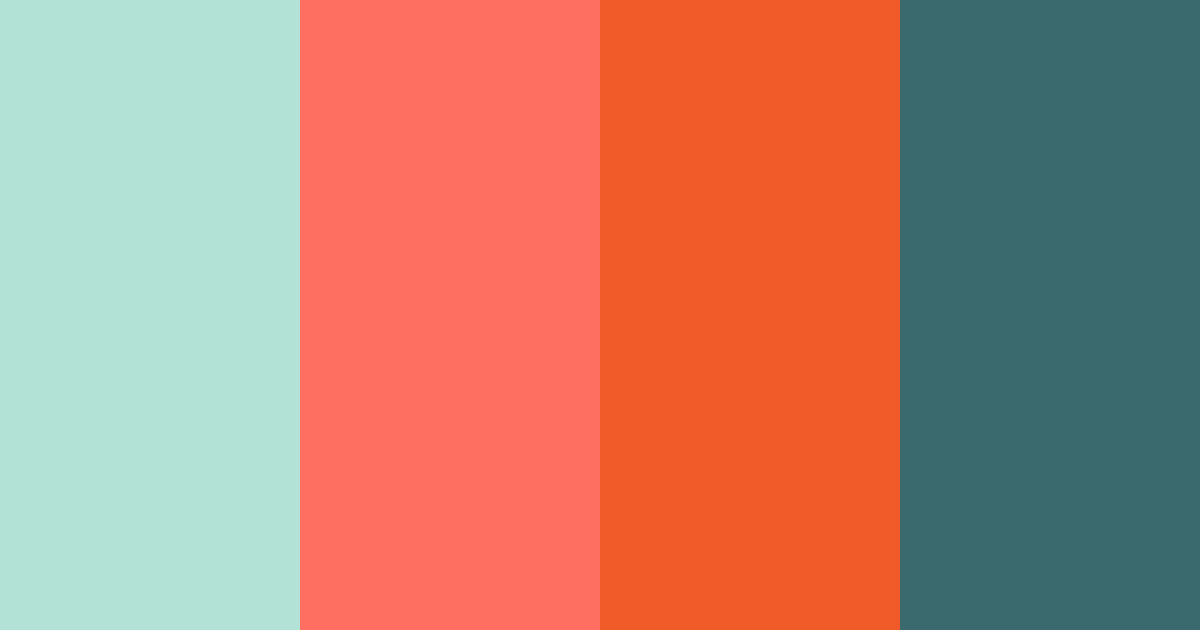 Download tropical oasis color palette PNG image (landscape)