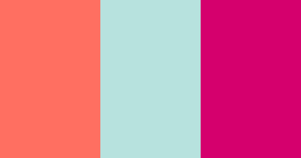 Download coral teal color palette PNG image (landscape)