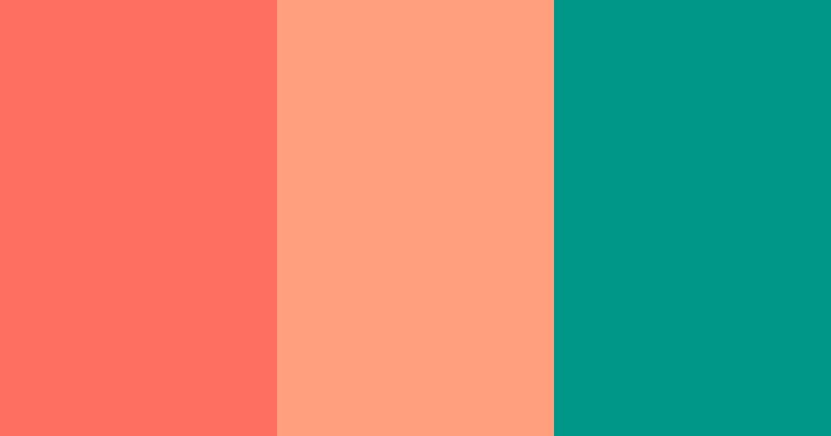 Download teal sunset color palette PNG image (landscape)