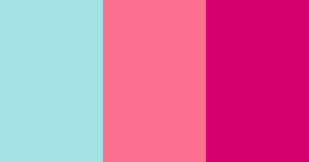 Download teal and pink burst color palette PNG image (landscape)