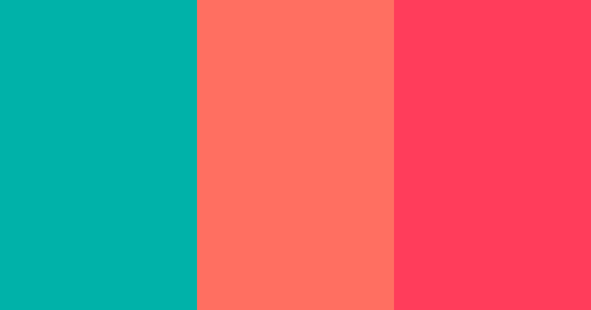 Download vibrant coral color palette PNG image (landscape)