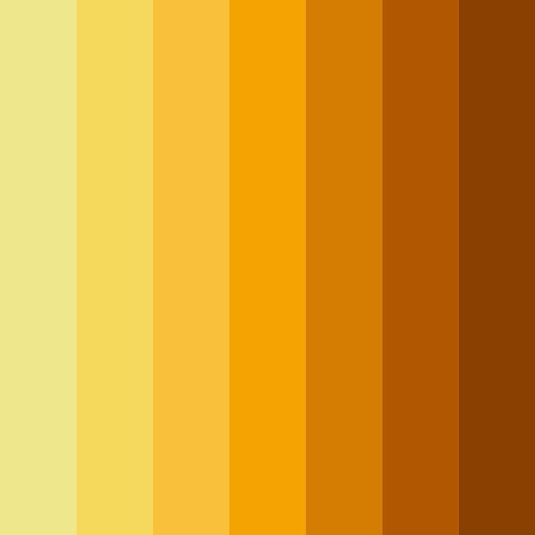 Download golden sunset color palette PNG image (square)