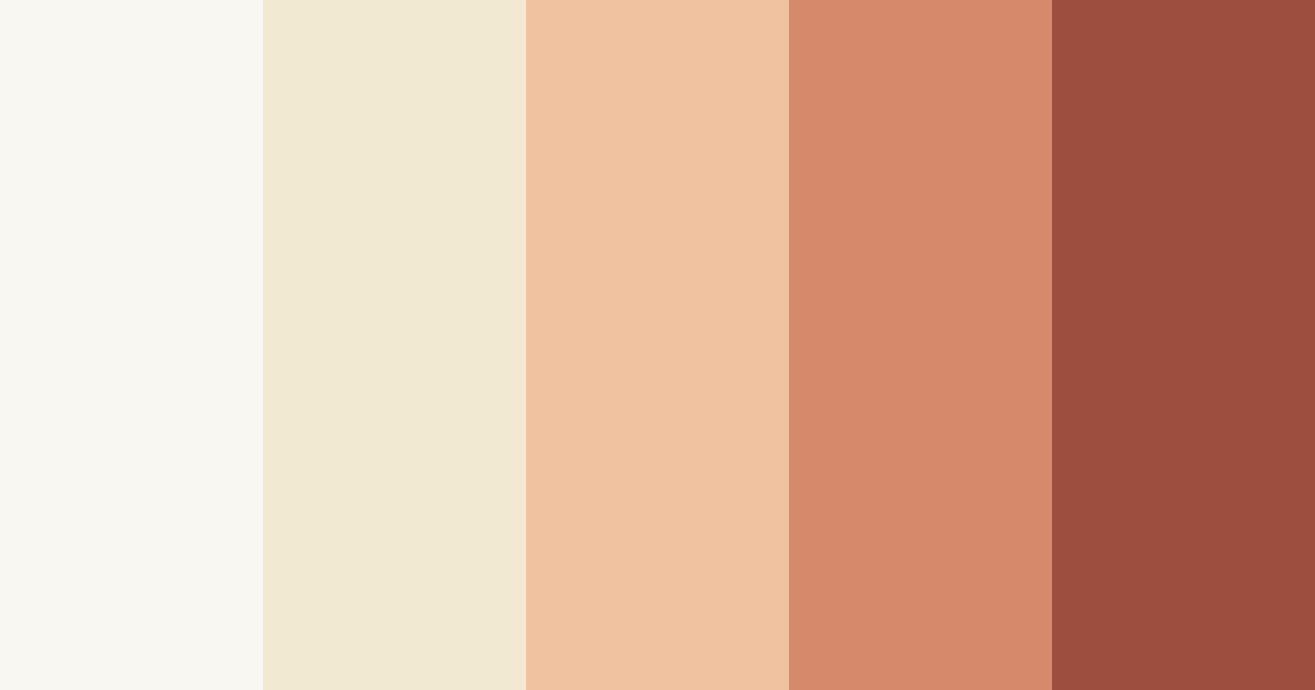 Download warm terracotta color palette PNG image (landscape)