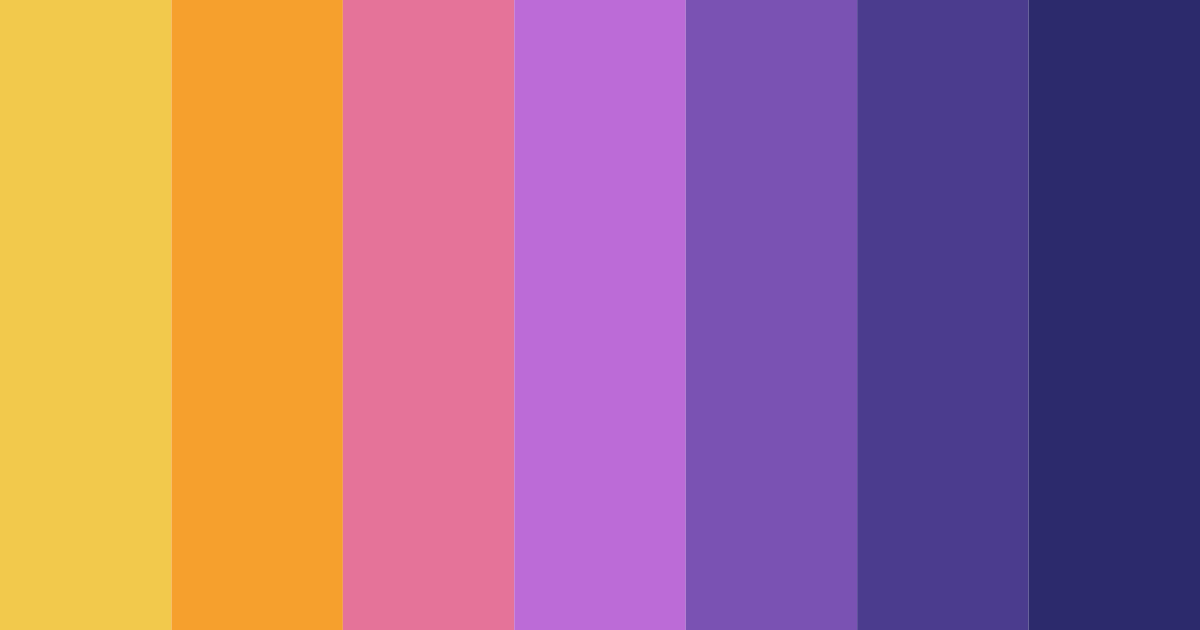 Download muted yellow purple color palette PNG image (landscape)