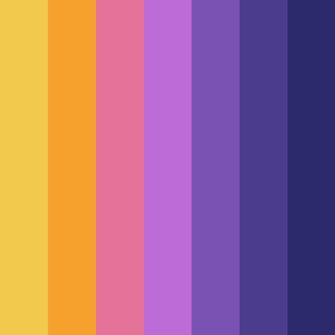 Download muted yellow purple color palette PNG image (square)