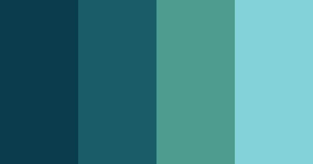 Download oceanic serenade color palette PNG image (landscape)