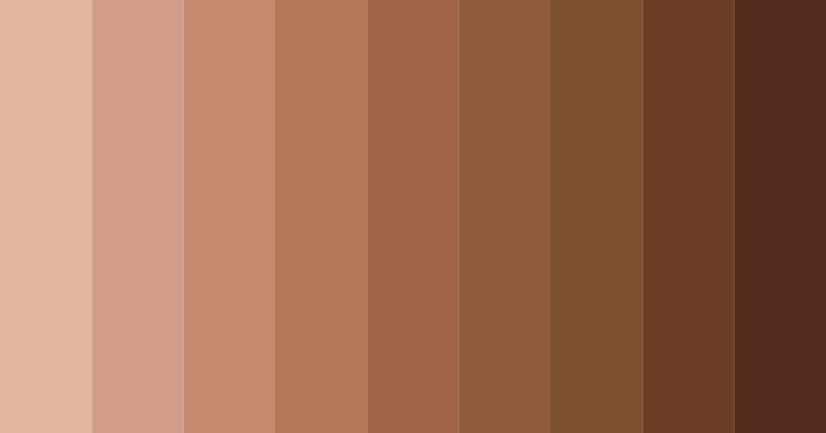 Download dark caramel blend color palette PNG image (landscape)