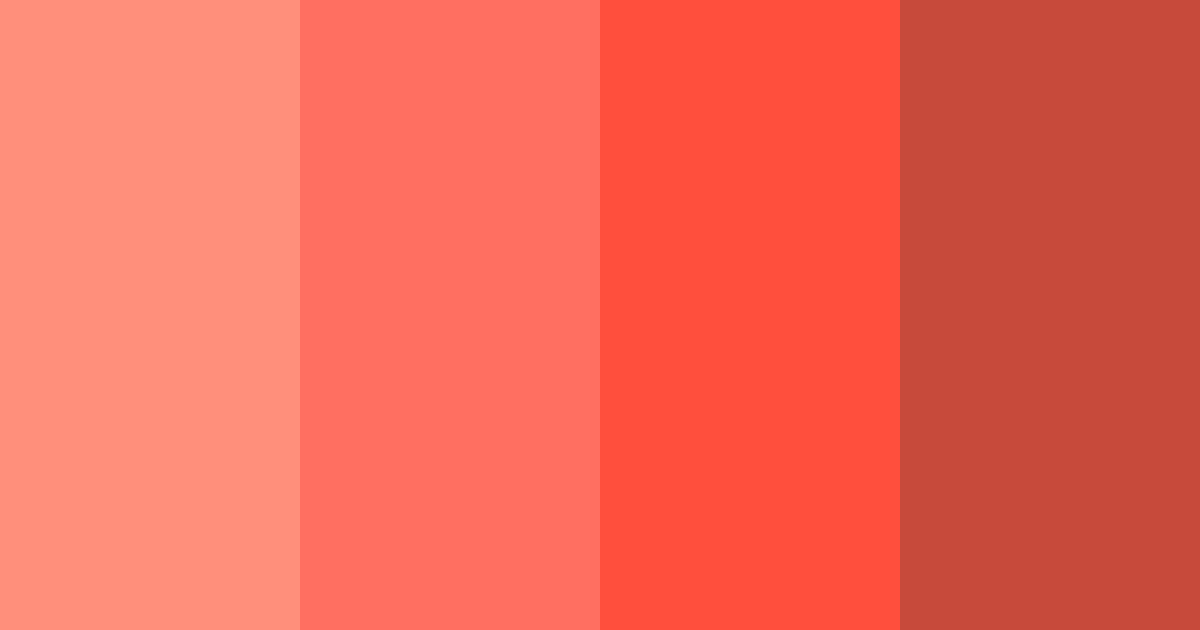 Download coral sunrise color palette PNG image (landscape)